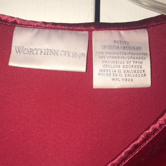 Women’s Worthington Velvet Top - Picture 6 of 6